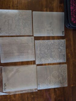 Embossing folders(PLEASE READ THE DESCRIPTION AND SEE ALL PHOTOS)