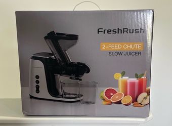 Cold Press Juicer – Dual 3.6” Feed Chute – 3 Modes – 200W – Silver