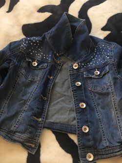 Justice Bling Jean Jacket Size 10
