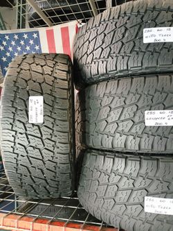 🇺🇸 4 GREAT USED TIRES 285/60R18 NITTO TERRA GRAPPLER G2 ALL TERRAIN TRUCK 4X4 JEEPS USED TIRES 285 60 18