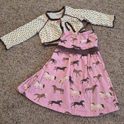 Toddler Horse Dress Set