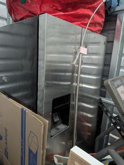 Stainless steel fridge