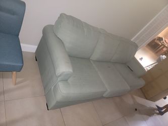 Light blue couch sofa