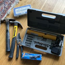 Tools Kit With Two Hammers And Tools Electric Scissors And Many More $20 All