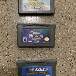 Three games for Nintendo Game Boy Advance, 2002