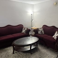 3Pc Couches / Sofa w Table 