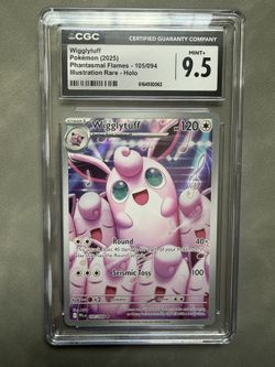 Wigglytuff Chorus IR from Pokemon Phantasmal Flames TCG, CGC 9.5