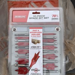 10-PIECE SPADE BIT SET
