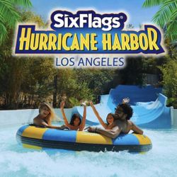 2 Tickets To Six Flags Hurricane Harbor 