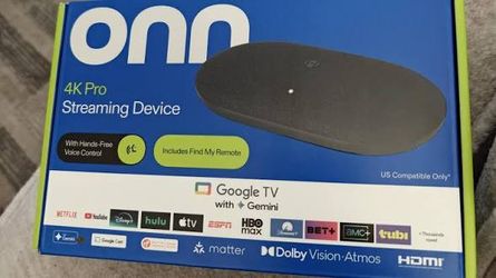 Onn 4K Pro Streaming Device 2026 Version with free 24" Samsung LED 1080P TV with Remote