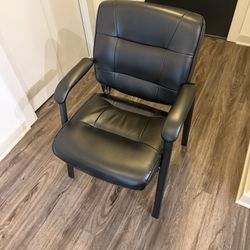 Classic Faux Leather Office Desk Guest Chair