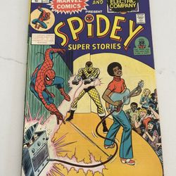 Spidey Super Stories #5 Feb 1975 Bronze Age Marvel Comics, VG/FN  Writing on the cover 