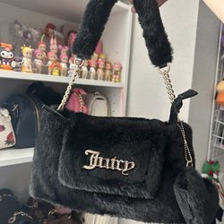Juicy Couture Free Love Fluffy Shoulder Bag 