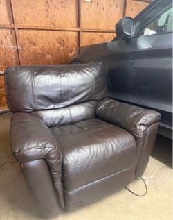 Leather Power Recliner Chair