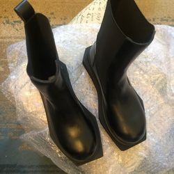 Black Leather Boots Rick Owens? 