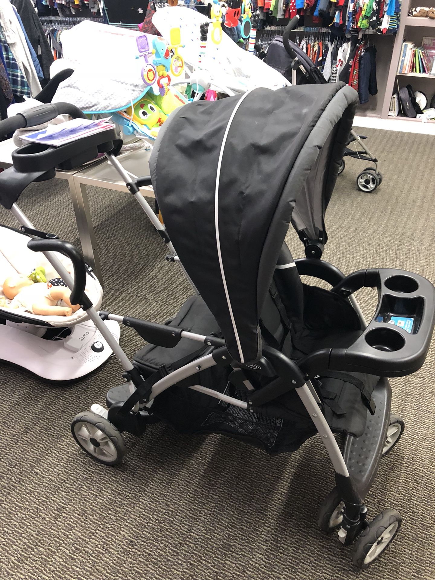 Graco sit to stand double stroller