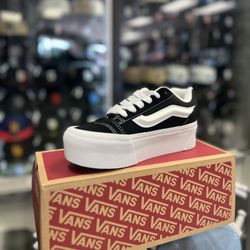 Platform Knu Skool Vans BLK/WH