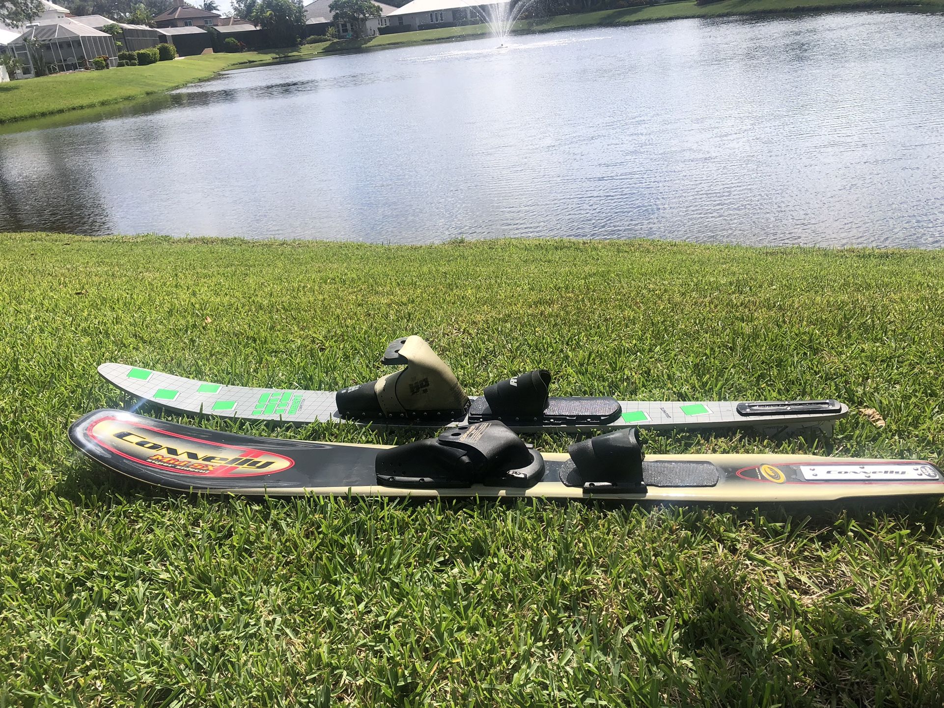 Two Slalom Waterskis