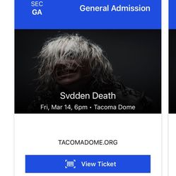 svdden death tickets VOYDOME