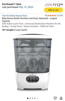 Baby brezza sterilization & dryer