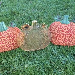 3pc Outdoor Pumpkin Decor 