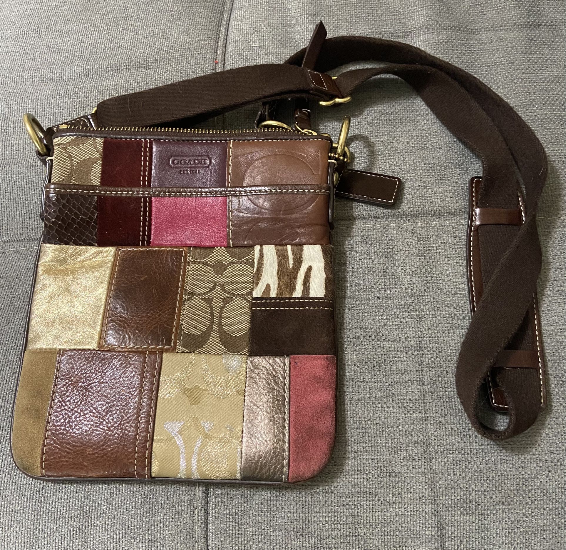Authentic COACH Patchwork Crossbody Limited Edition bag purse VINTAGE