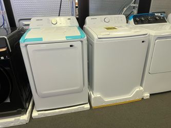 Samsung white washer and dryer