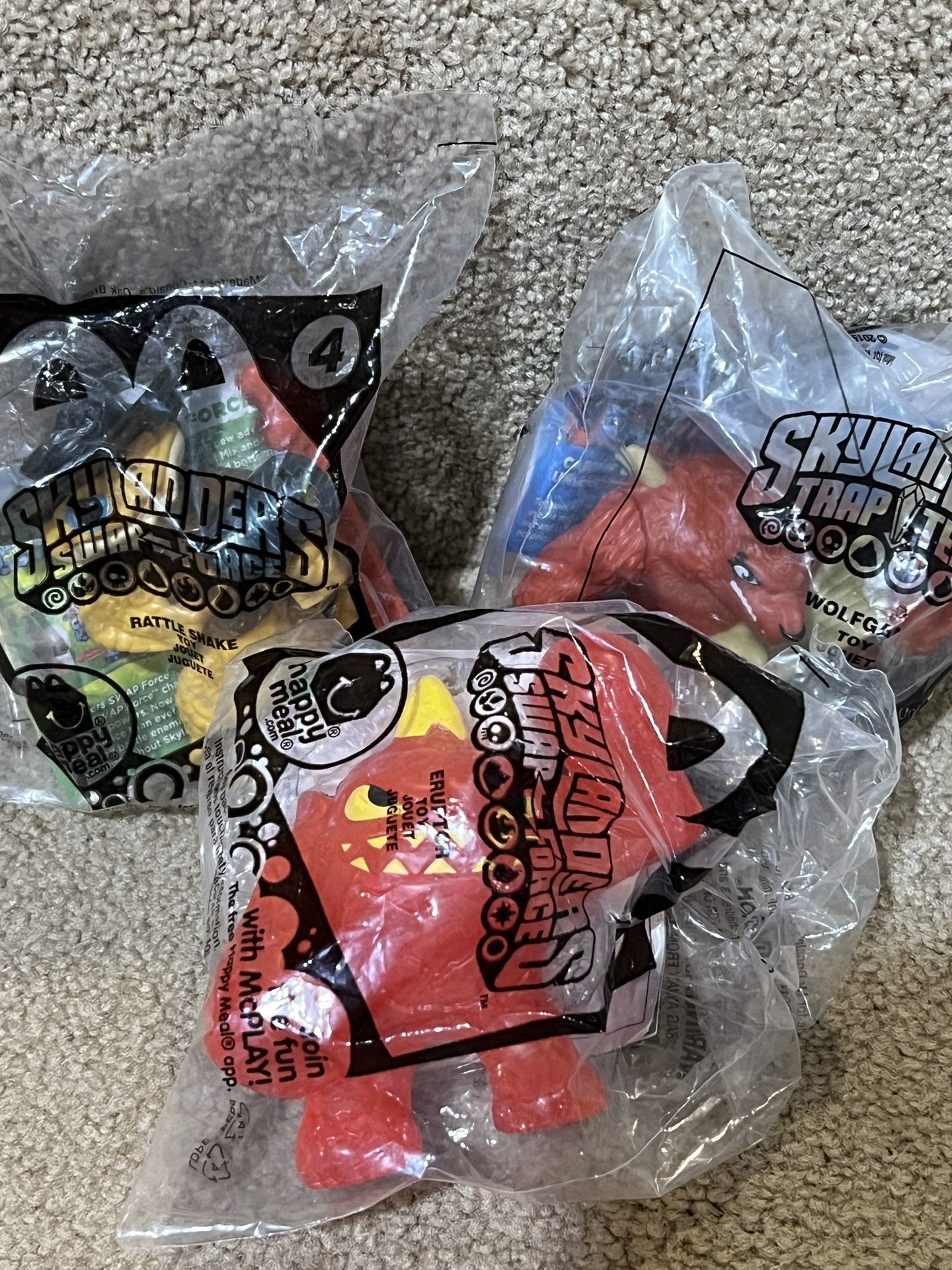 2014 McDonald’s Happy Meal Toy Skylanders Swap Force lot of 3 Sealed