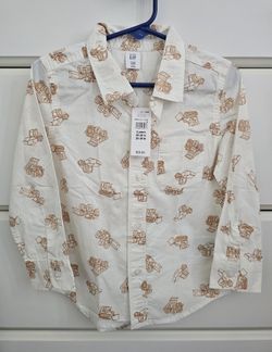 Toddler-Boy Size: 3T Long Sleeve Button-Up Shirt [READ DESCRIPTION]