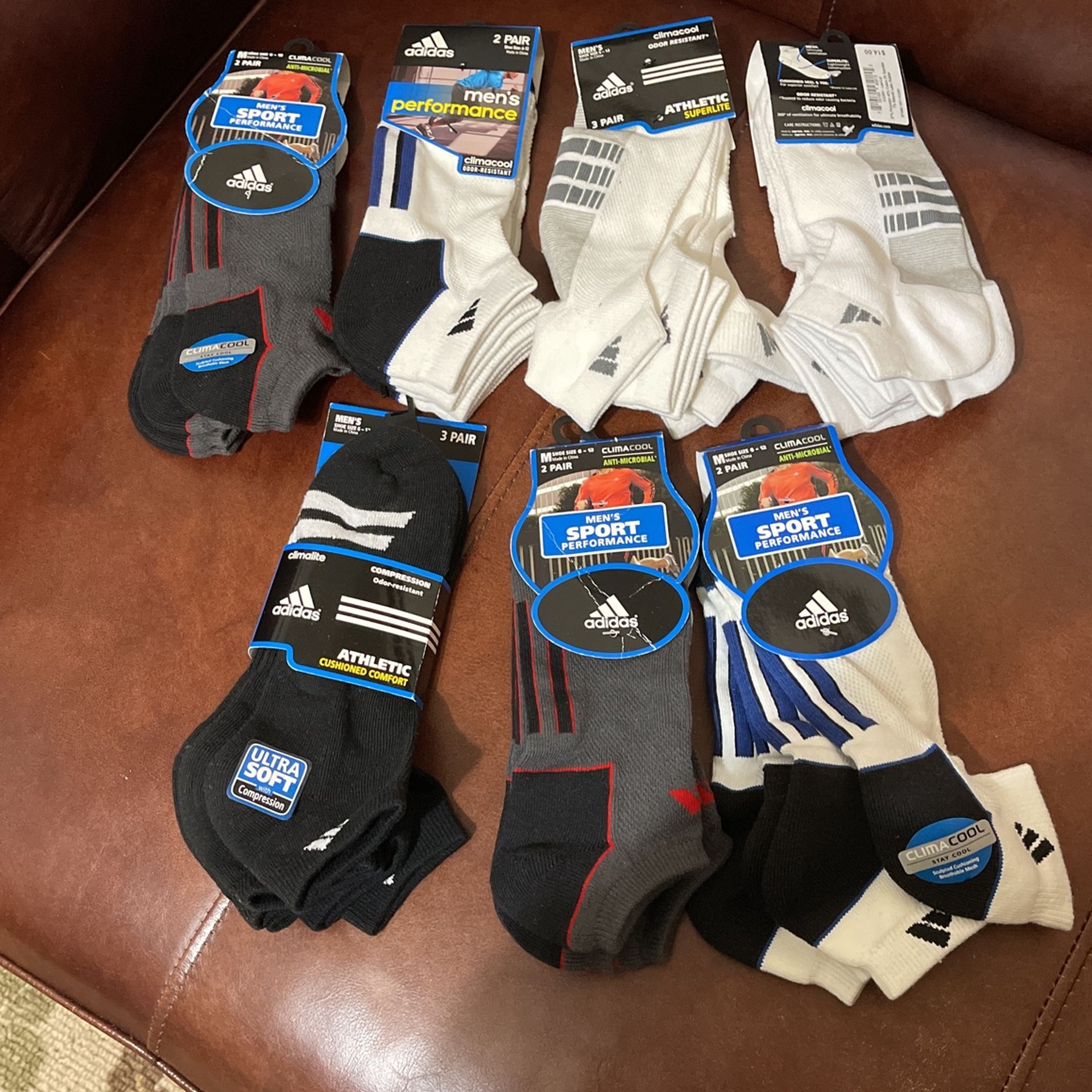 Adidas Socks Size 6-12 Mens