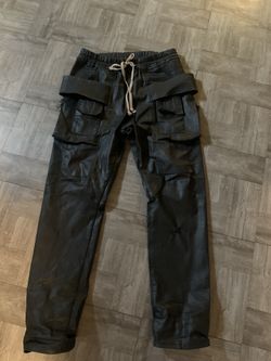 Rick Owens Drkshdw Waxed Creatch Cargos | Sz XL 