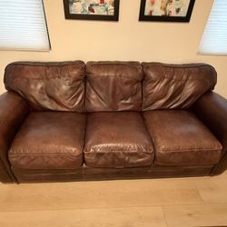 Leather Couch - Super Comfy!