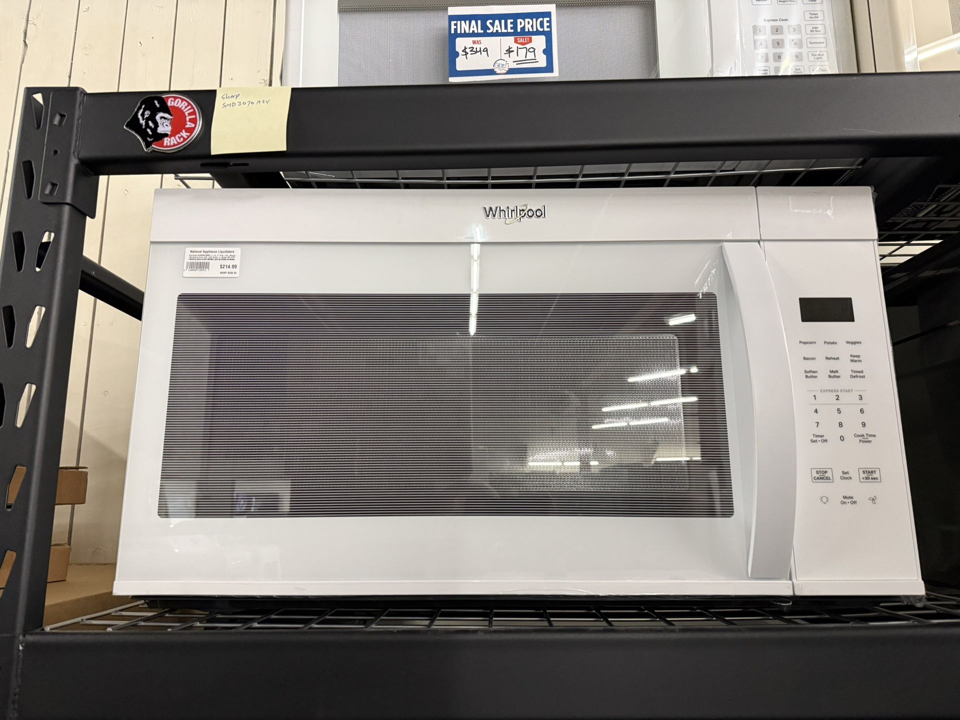 Whirlpool WMMS3130RW 1.7 cu. ft. Over-the-Range Microwave Oven