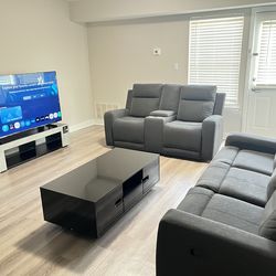 Full living room set including 65” smart tv