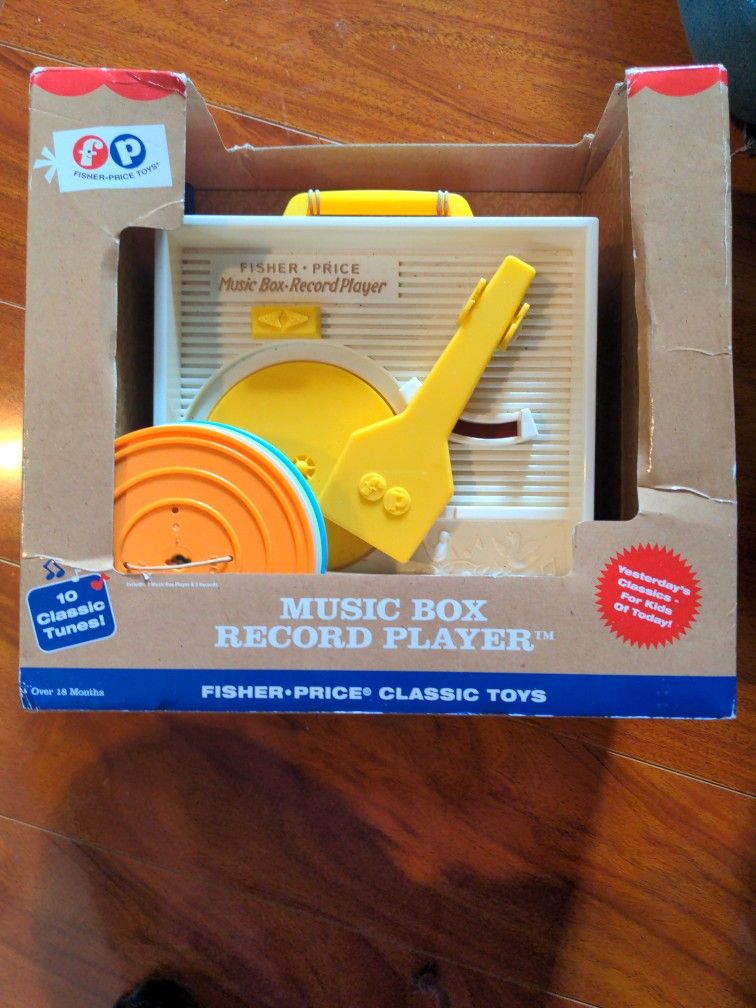 Basic Fun Fisher Price Classic Toys -Music Box Record Player