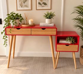 Modern Red y Wood furniture set