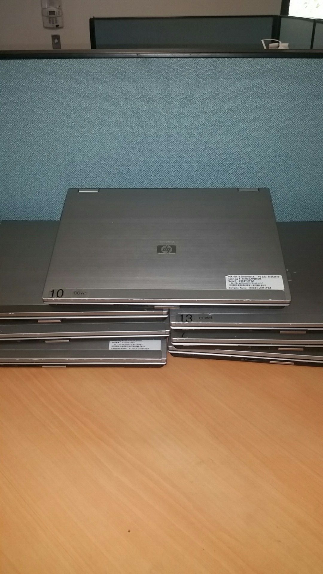 Must sell !! 7 HB ELITE BOOK Laptop computers (Office closed)