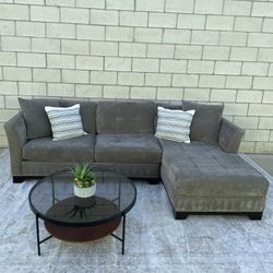 *Free Delivery* Gray Macys Sectional Couch Sofa