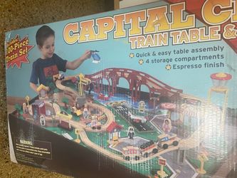 New KidKraft 🚂 Train Table Set, 100-piece, in box needs assembly Nuevo juego de mesa de trenes