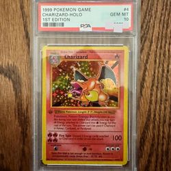 DIY 1999 PTCG GAME English Version 1ST EDITION CHARIZARD  - Fan Art