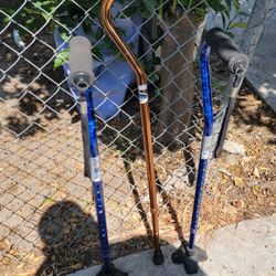 3 Nova Walking Quad Canes And Regular Cane For Men And Woman