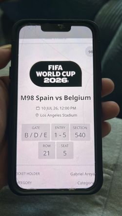 World Cup tickets Spain vs Belgium