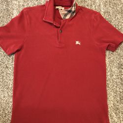 Burberry Polo Button Size Small Mens