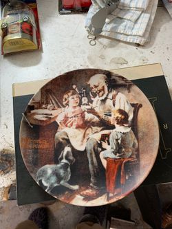 Norman Rockwell plate first edition of the toy maker