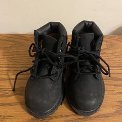 Brand New Little Kid Black Suede Timberland Boots Size 5.5