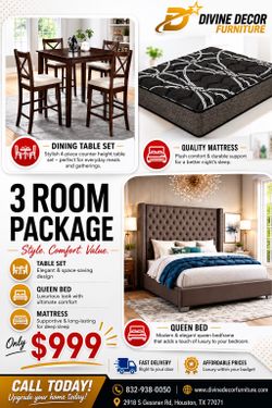 New 3 Room Package Deal in Queen