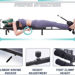 Full Body Traction Table, Back Stretcher Traction Table for Spine Stretching