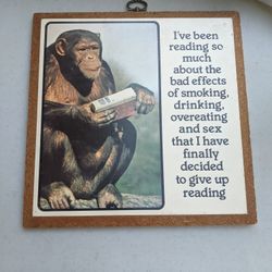 Funny Monkey Artwork Collectible 
