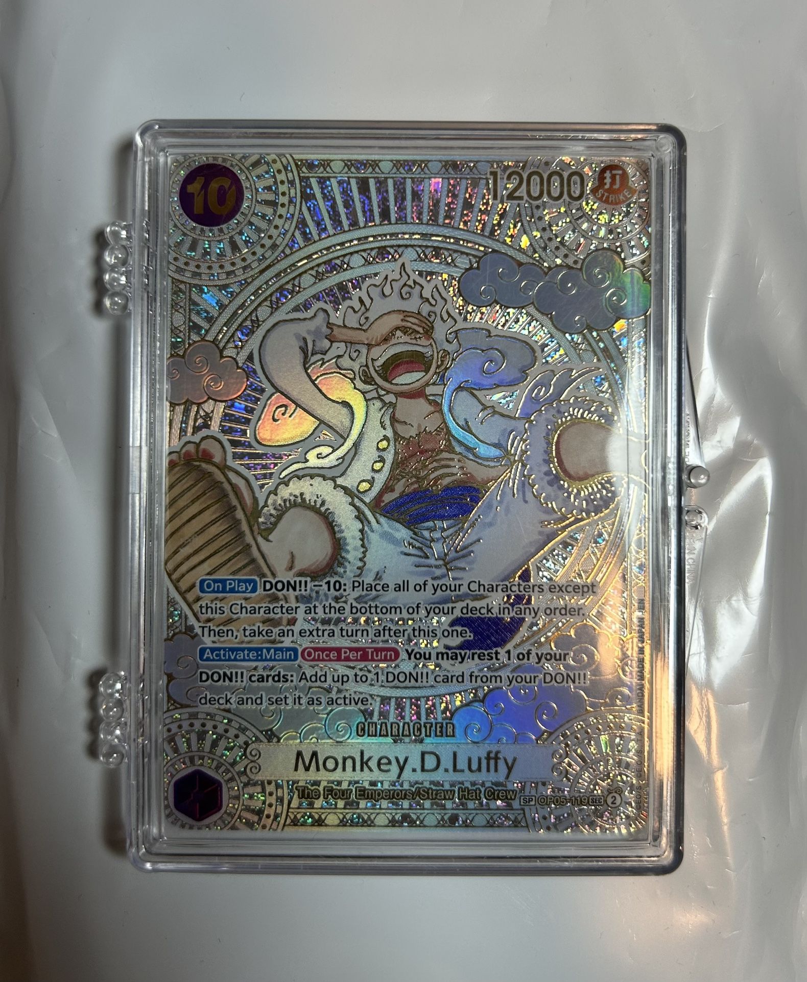 Monkey D. Luffy SP Gold OP05-119 – One Piece TCG – A Fist of Divine Speed