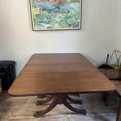 Stained Oak Dining Table